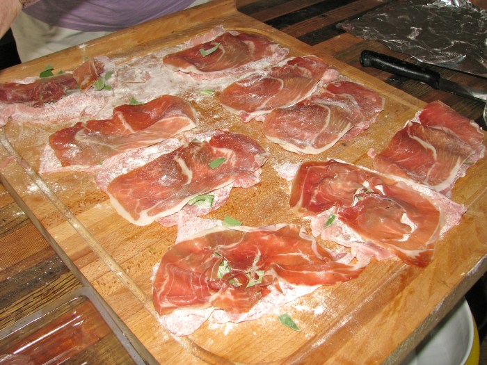 Prepping the Scallops