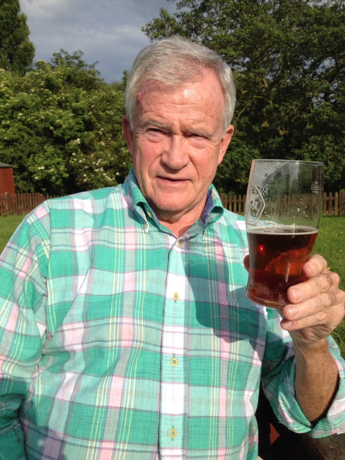 Bill enjoying a pint